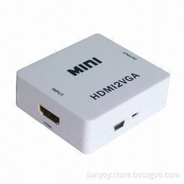 Mini VGA and Audio to HDMI Converter